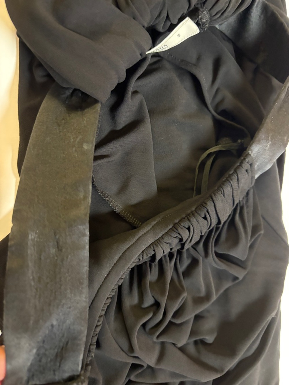 Prada Black Halter Midi Dress with *FLAW* S - Picture 9 of 9